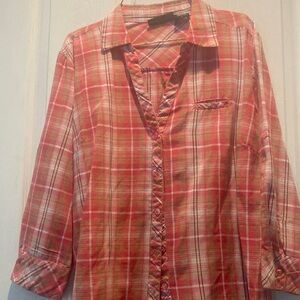 Jennifer Lauren - Plaid Blouse